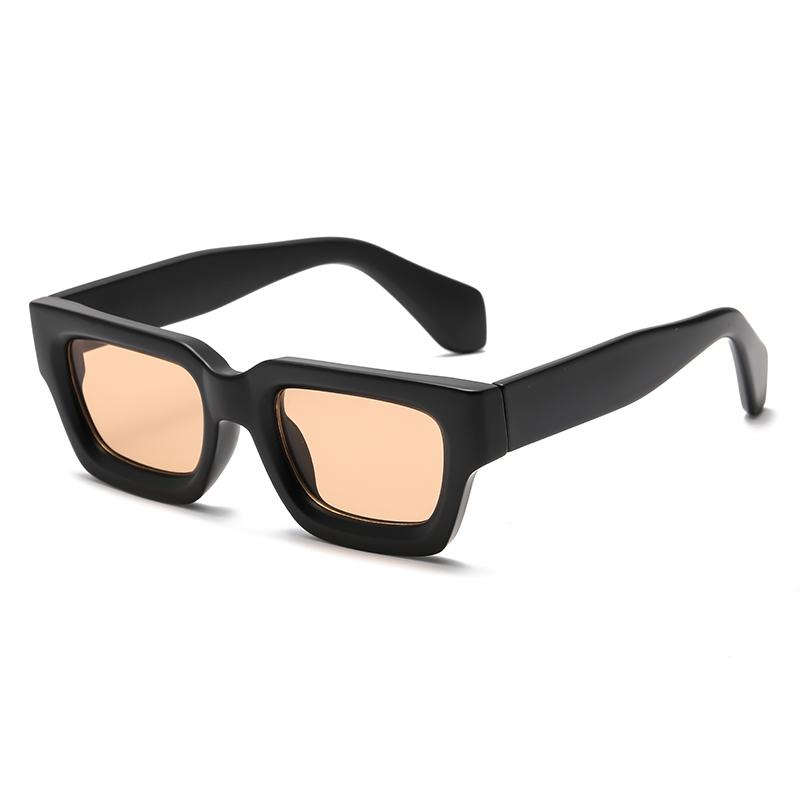 Neue Mode Quadratisch Kleiner Rahmen Retro Sonnenbrille Weibliche Persönlichkeit Quadratische Dicke Rahmenbrille INS Modeaccessoires Brille