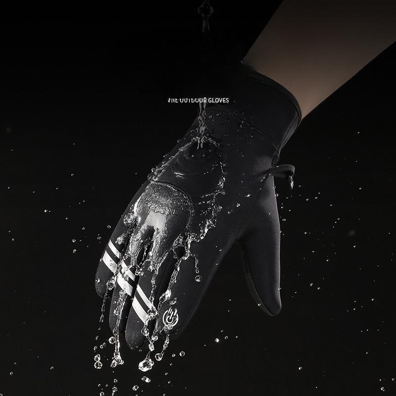 New Cycling Gloves for Men and Women In Autumn and Winter Warm Touch Screen  Waterproof Non Slip Outdoor Sports Gloves