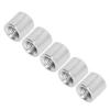 50Pcs Coupling Nut Stainless Steel M5 Round Rod Connector Nut Female Thread for Connection