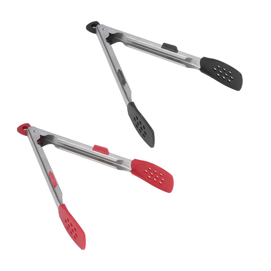 Food Tong Thickened 304 Stainless Steel Anti Slip Corrosion Resistant Barbecue Tongs for Restaurant