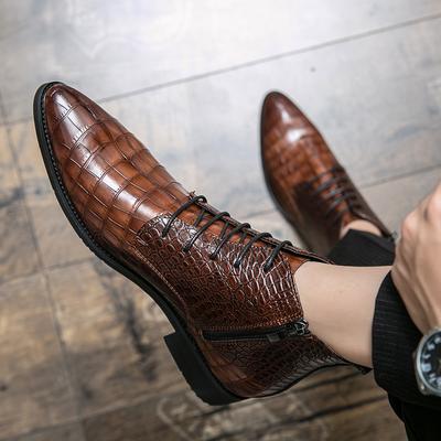 Botas masculinas de alta qualidade de outono, tamanho grande 48, botas sociais masculinas, bico fino, sapatos casuais de couro para negócios, botas Chelsea masculinas