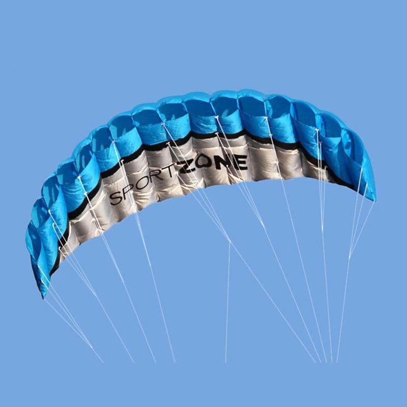 Vibrantly Colored New 2.5m Dual Line Parafoil Parachute Stunt Sport Kite For Outdoor Fun