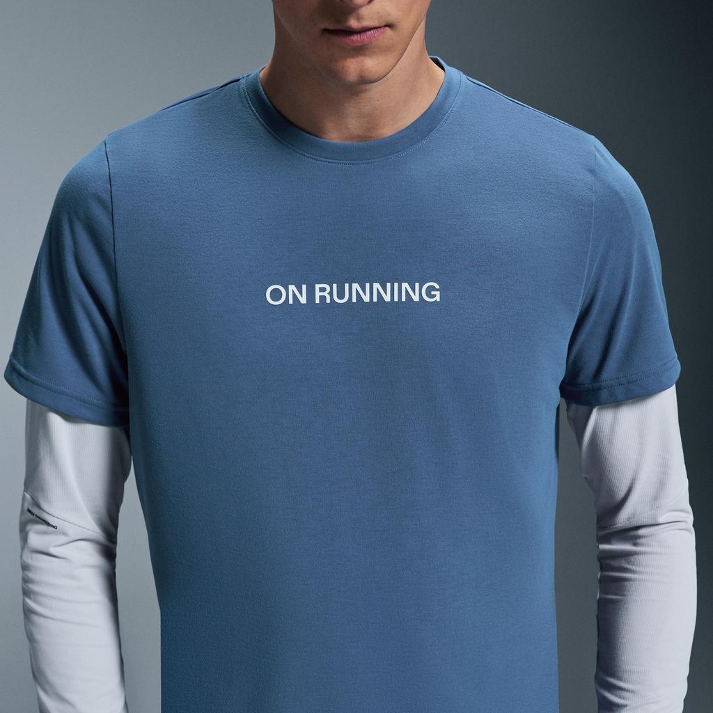 On Running Comfortable Soft Running Short Sleeve T-Shirt Men Tops Fjord 1ME30372486