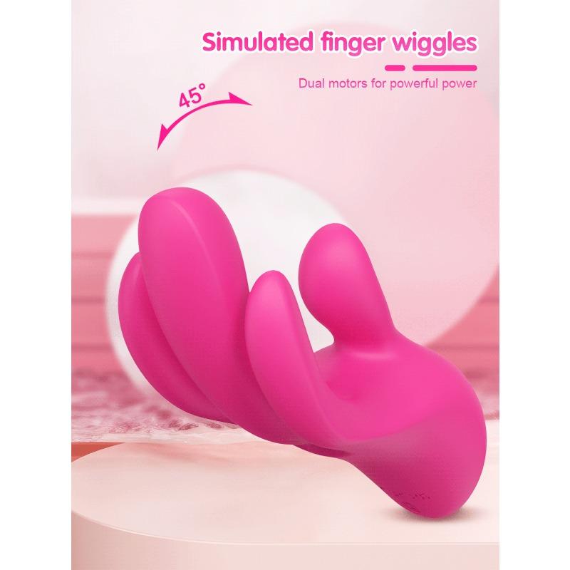 Wiggle Finger Vibrator G-Spot Vagina Vibrator Clitoris Stimulator 3 In 1 Female Masturbation Adult Goods Sex Toy for Women