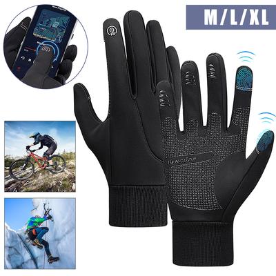 Winter Gloves Men Women Touch Screen Non-Slip Gloves Windproof Water-Resistant Warm Winter Gloves Thermal Running Mittens