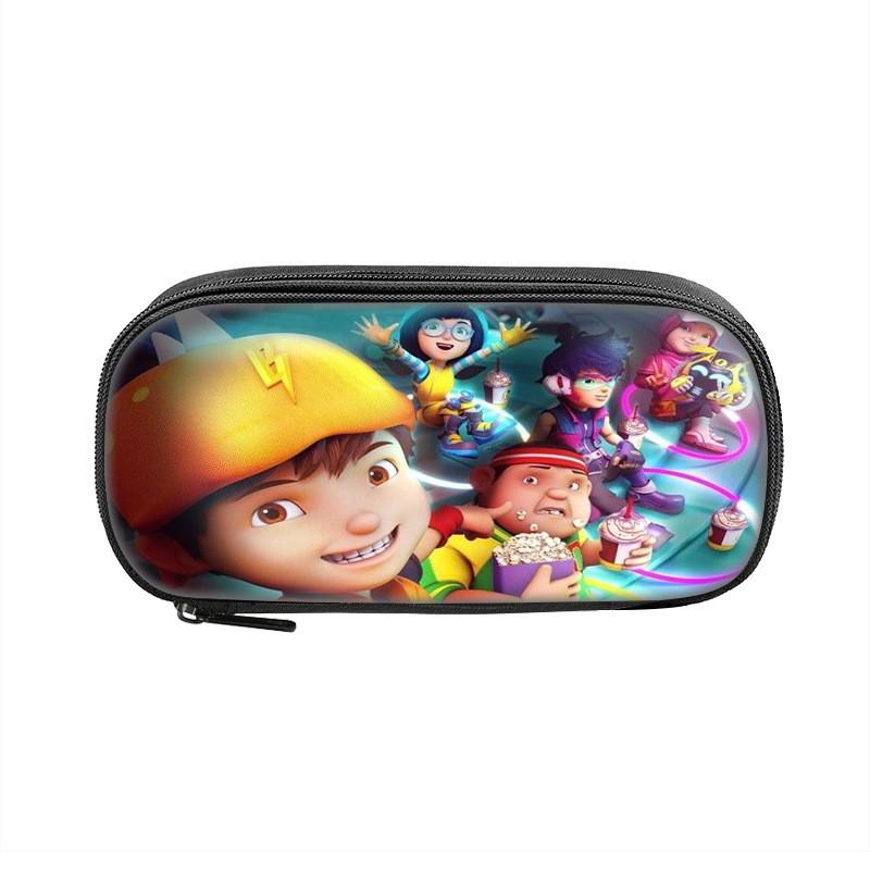 Boboiboy Pencil Case For Kids Nylon Storage Bag With Cartoon Design