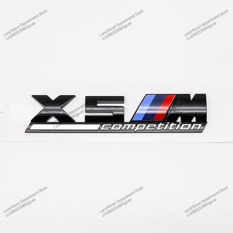 TA01-Pentru BMW X1M X2M X3M Negru Lucios COMPETITION Emblema Subliniată Insignă Portbagaj X4M X5M X6M ABS X7M X8M Accesorii Tuning Auto