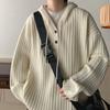 Hooded Sweater, Men's Autumn and Winter Ins, Gentle Wind, Soft and Waxy Short Jacket, Loose and Lazy Warm Knit
