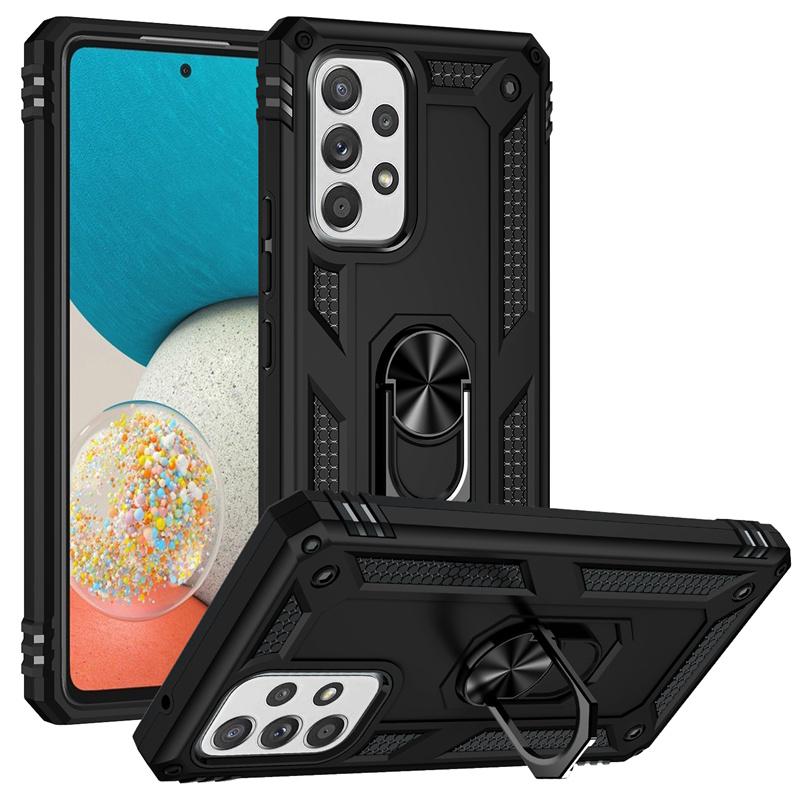 For Samsung Galaxy A53 A23 A33 A73 5G Deksel Armor Støtsikkert Coque For Samsung A53 A 23 33 53 73 Magnetisk Bilholder Ringdeksel