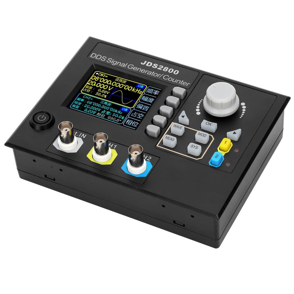 JDS2800 15MHz Function Signal Generator 2.4in LCD DDS Dual Channel Signal Source