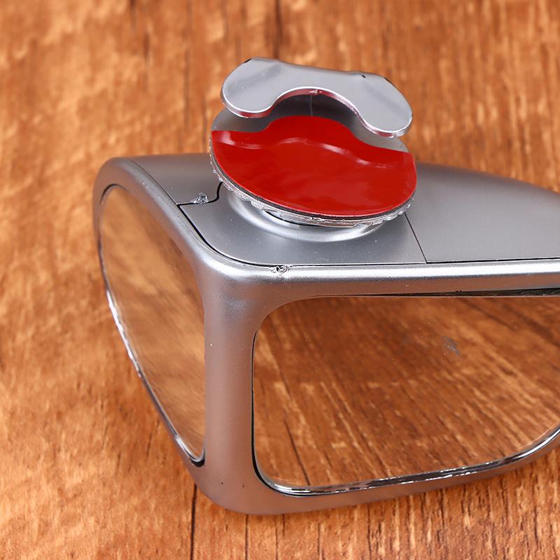 1/2 Stück Auto Totwinkelspiegel Auto Rückspiegel Doppelseitiger Spiegel 360 Grad Verstellbar Weitwinkel Totwinkelspiegel Rückfahr