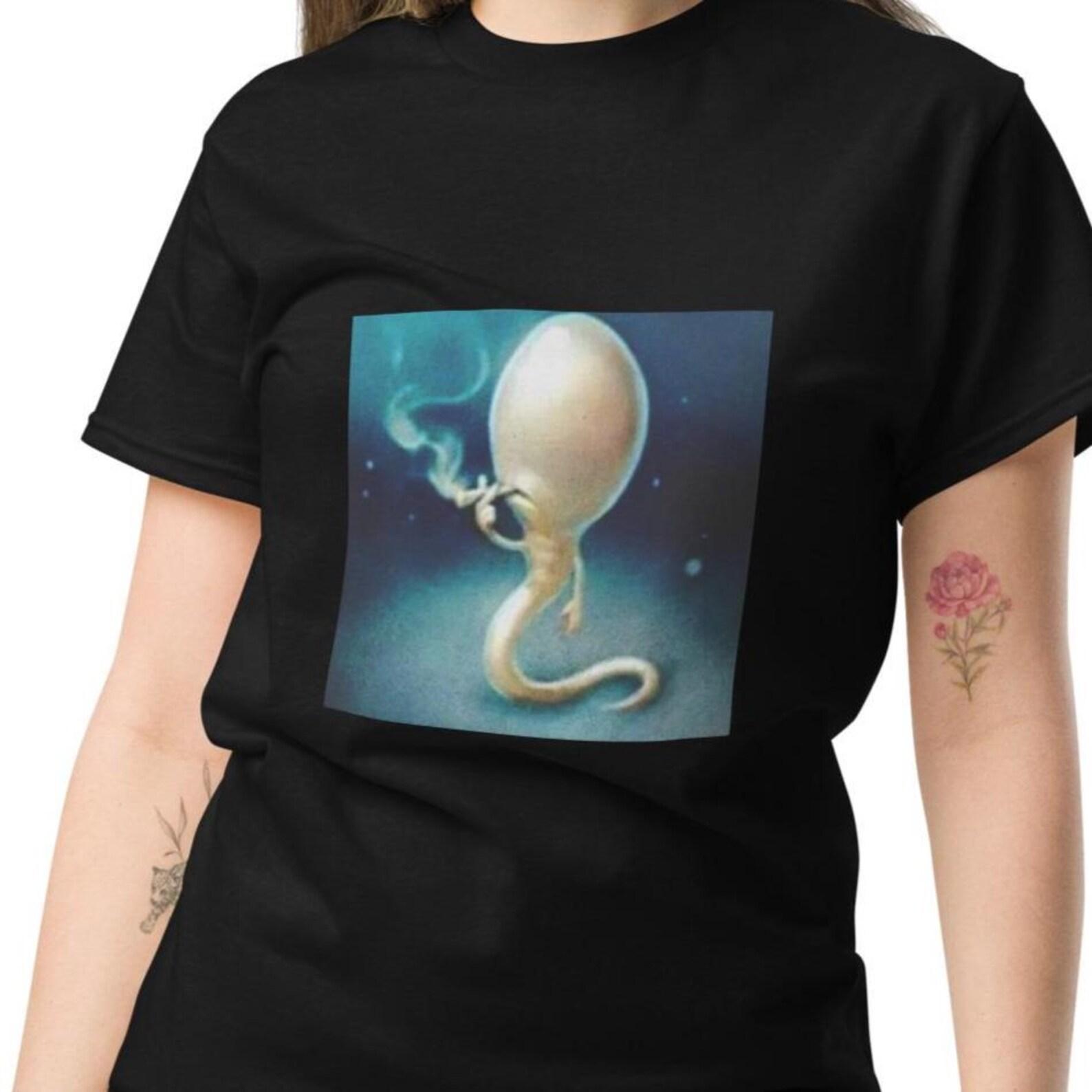 Funny Sperm Smoking Meme T-shirt, Shirts That Go Hard, Offensive Shirt S