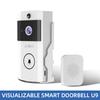 High Definition Wireless Video Doorbell with Solar Rain Cover Smart Doorbell Voice-changing Intercom Surveillance Camera