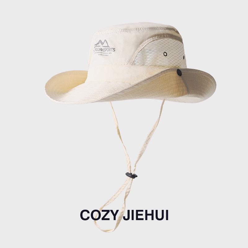 Cowboy hat Outdoor sun hat Sunscreen travel New bucket hat Men's sun hat Universal summer climbing hat