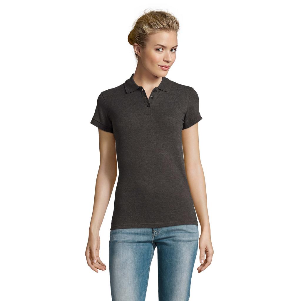 SOLS Womens/Ladies Perfect Melange Polo Shirt