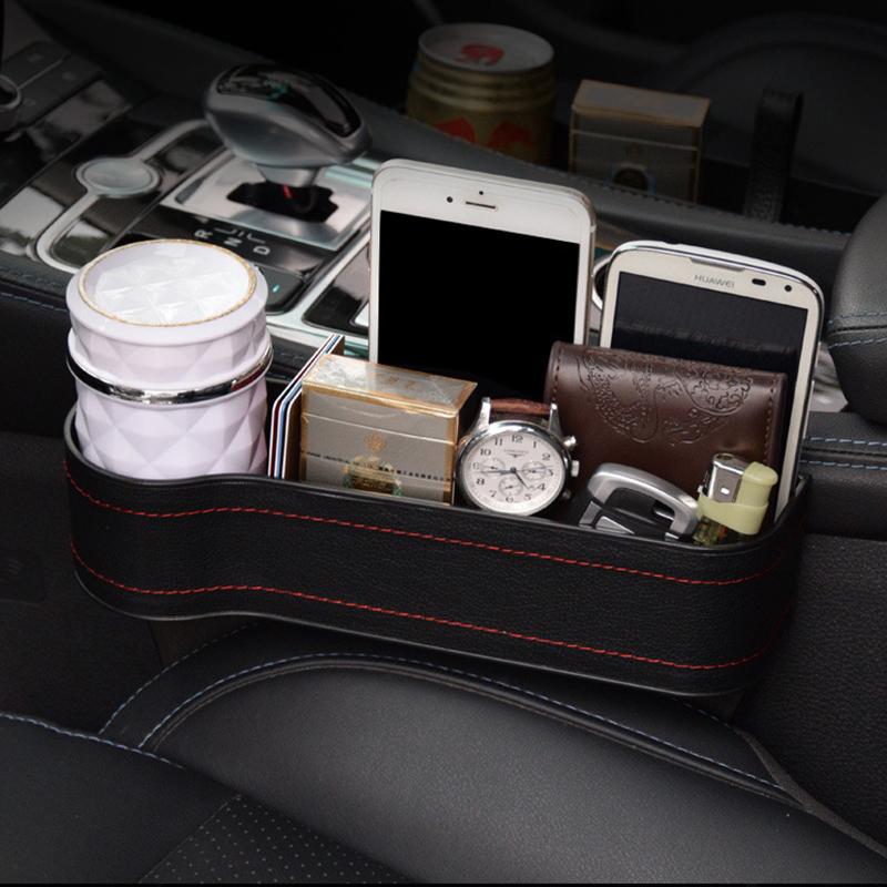 Black Car Seat Gap Storage Box Car Accessories Storage Box Suitable Car Organiser For Carrying Wallets Mobile Phone Slit