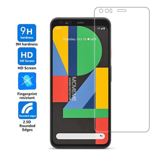 Anti-Scratch Full Cover Tempered Glass Screen Protectors Film for Pixel 4/4XL