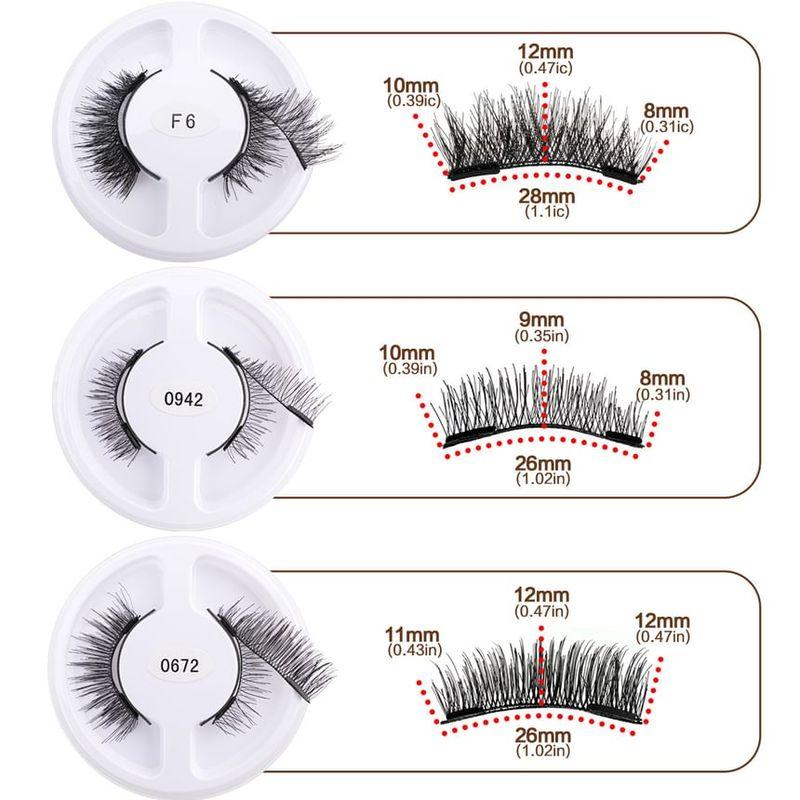 Lashie - Magnetic Multipack False Eyelashes with Tweezers