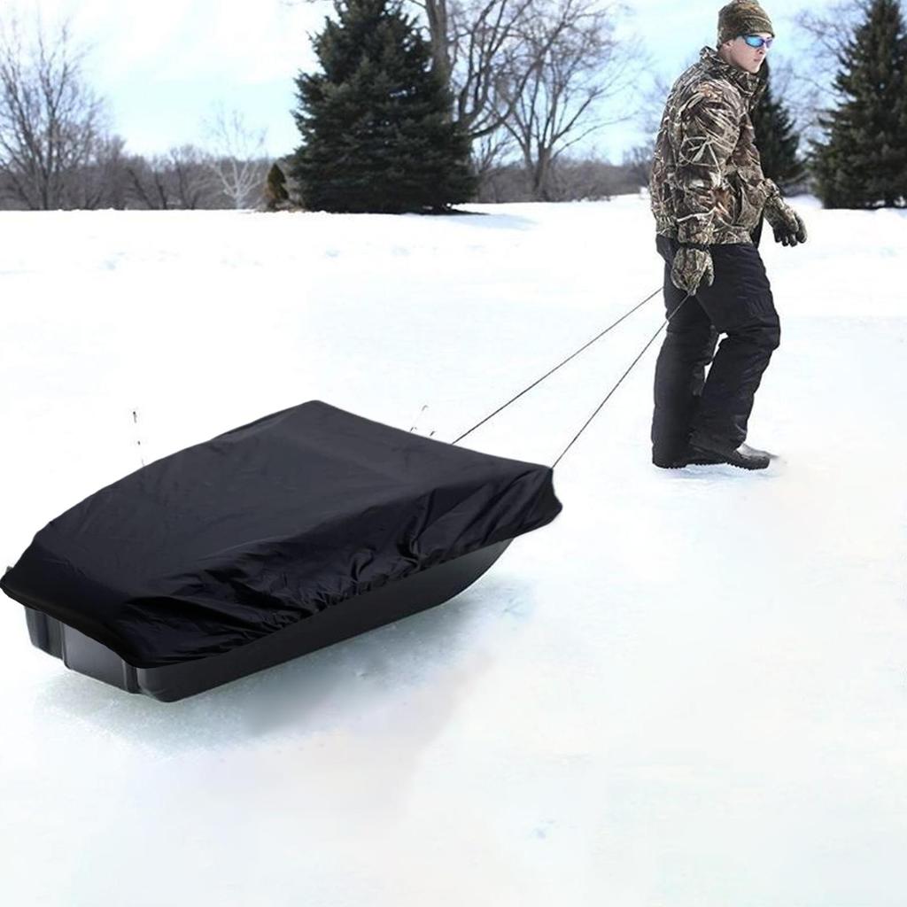 Sled Covers Waterproof Foldable Protector 60.24x24.02x8.27in Oxford Ice Fishing Accessories With Elastic Bands For Winter