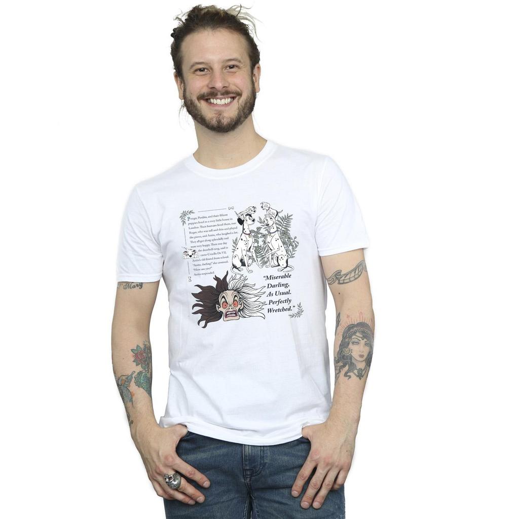 Disney Mens 101 Dalmatians Miserable Darling T-Shirt
