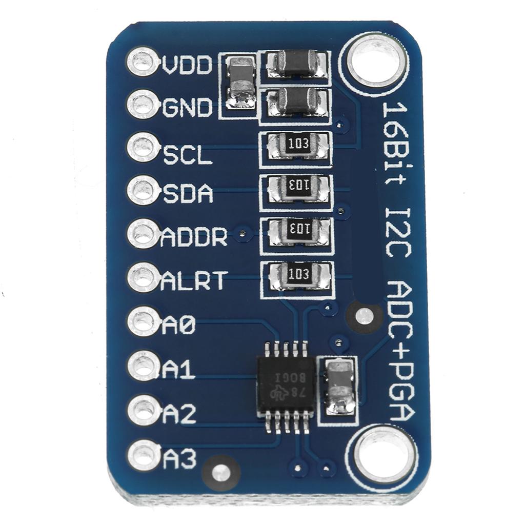 1pc 16‑Bit I2C ADC Development Board Analog to Digital Converter Module