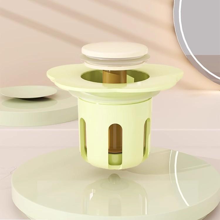 Flower Basin Press Plug Washbasin Leakage Filter Stopper