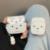 Ins Niedliches Kariertes Kaninchen Geeignet für Apple AirPods Pro 3. Generation Bluetooth-Kopfhörerhülle 4 Weich 2 Silikon-Schutzhülle