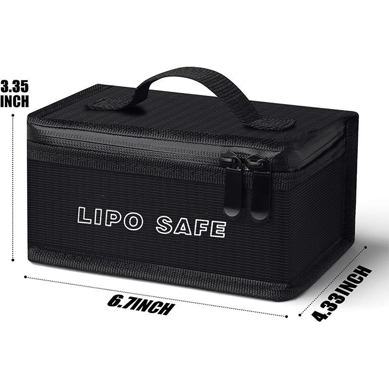 Battery Safety Handbag Fireproof Charging Bag Explosionproof Lipo Battery Safe Guard Bag Large Capatity For Lipo Storage