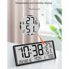 LCD Digital Alarm Clock With Temperature Sensor Desktop & Wall Mountable Manual & Automatic Display Adjustability Easy To Use -B
