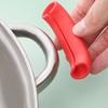 10Pcs Pot Earmuff Insulated Pan Handle Cover Thermal Insulation Protection Anti-Scalding Pot Handle Sleeve Non-Slip Grip Heart-Shaped Hollow Design