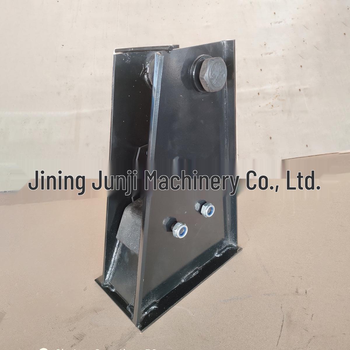 

8mm Front Bracket with Base Plate & Wear-Resistant Block for German Semi-Trailer Suspension Shock Absorption Balance Bar Lower Suspension. 8mm чёрный