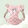 Pastel Pet Color Quilted Harness, Pink