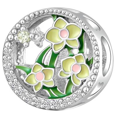 Charms Do Pandora Zawieszka Charms Orchidea Lipiec Srebro 925 Charmsy Trusky