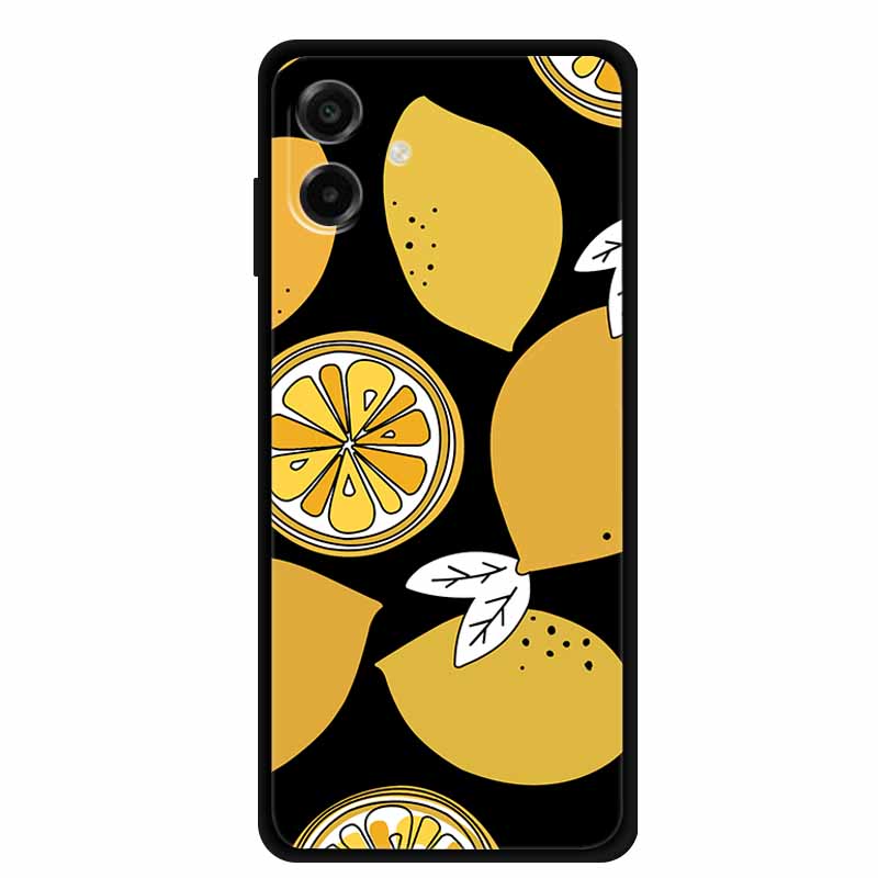 3D Silicone Case For Samsung Galaxy A07 4G Case Relief Emboss Flowers Black Soft Back Cover Coques For Samsung Galaxy A17 Cases