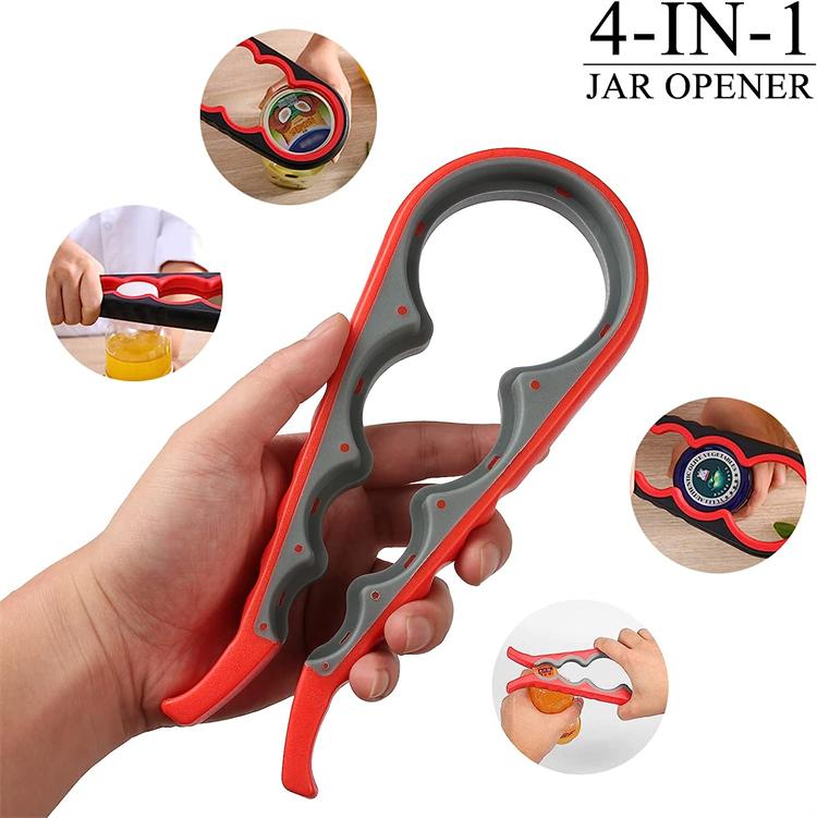 5 in 1 Multi Function Can Opener Bottle Opener For Weak Hands Kitchen Jar Opener Grippers for Opening Jar and Bottles YY027