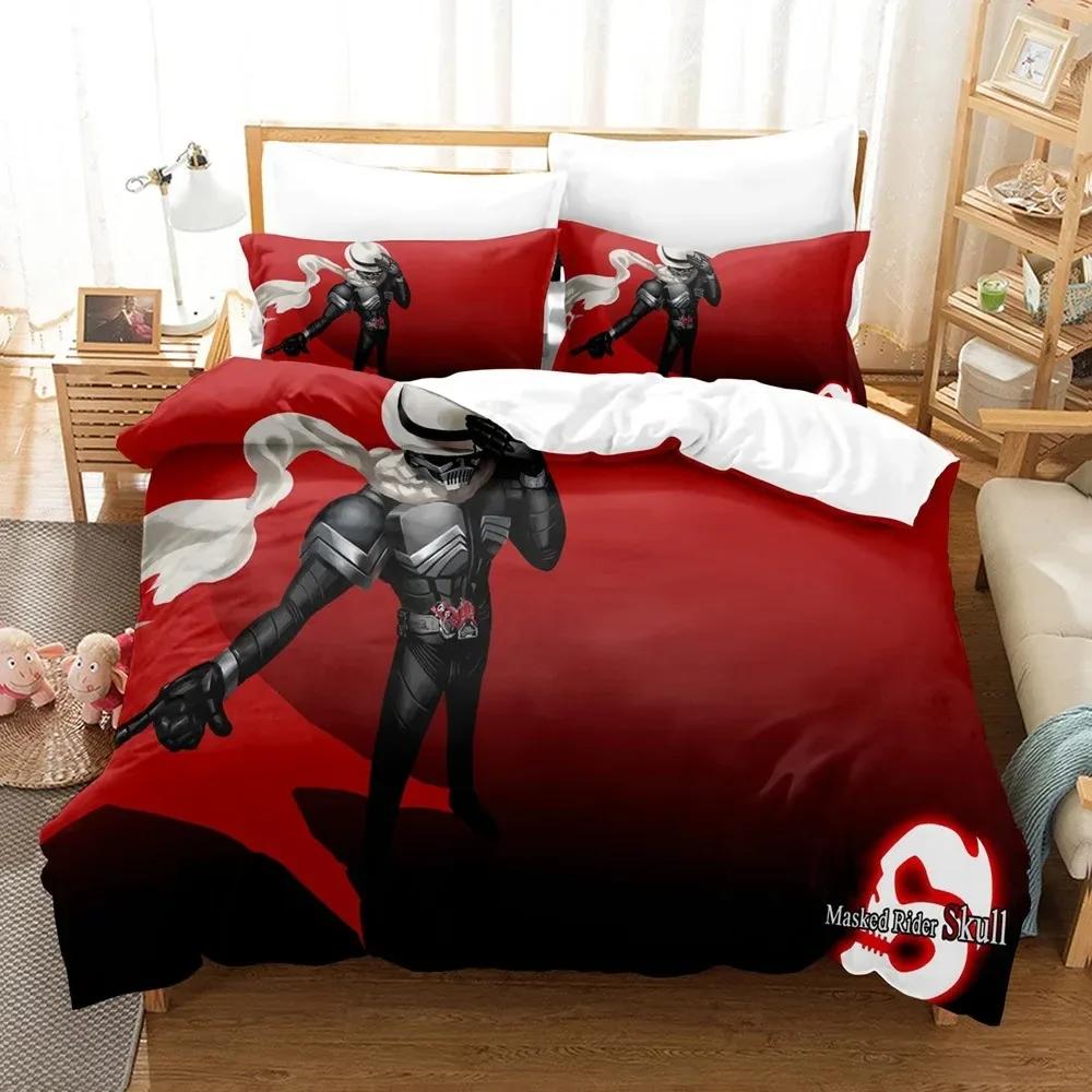 Kamen Rider Sängkläder Påslakan Örngott bekvämt Täcke Sängklädesset King Size Sängklädesset Hemtextil