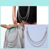 Hip Hop Metal Waist Chain For Men And Women With Punk Style And Multilayer Design