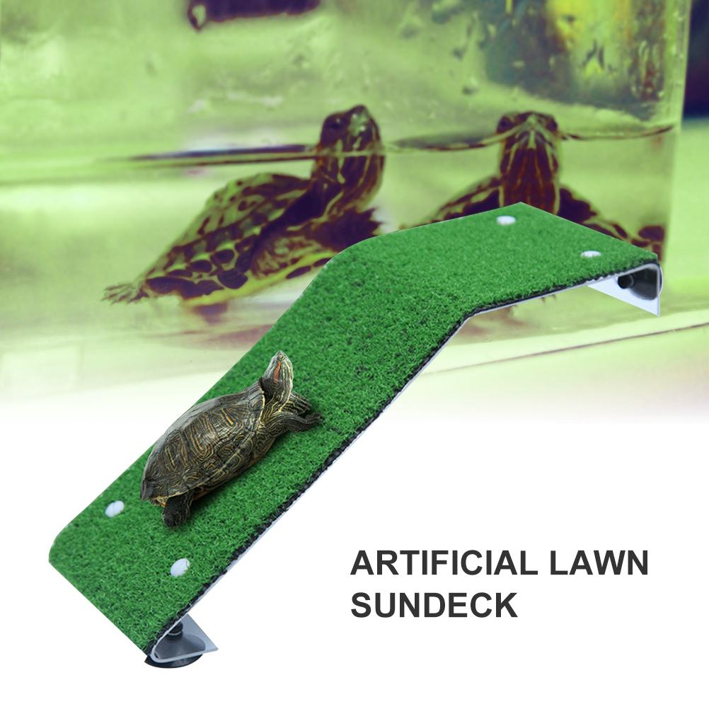 Schildkrötenleiter Kunststoff Schildkröten Dachterrasse Schwimmender Steg Reptilien Ruheplattform Aquarium Dekoration
