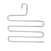 Neu 5 schichten Edelstahl Hosen Aufhänger Hosen Kleidung Halter Rack S Form