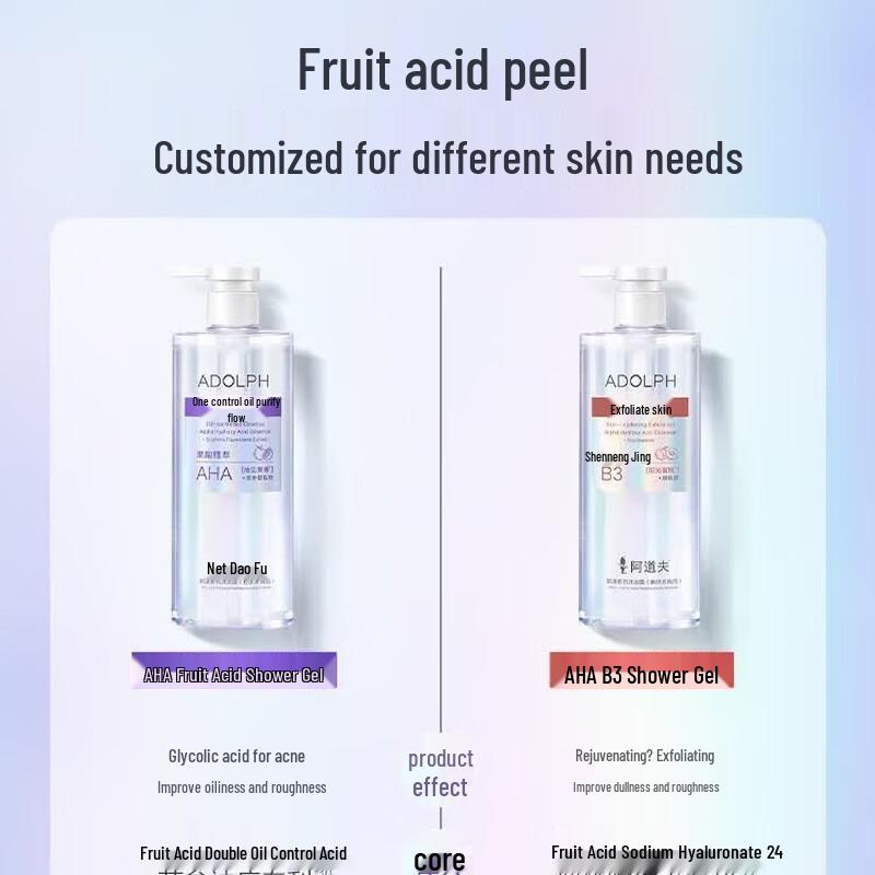 ADOLPH Fruity Fragrance Exfoliating Shower Gel