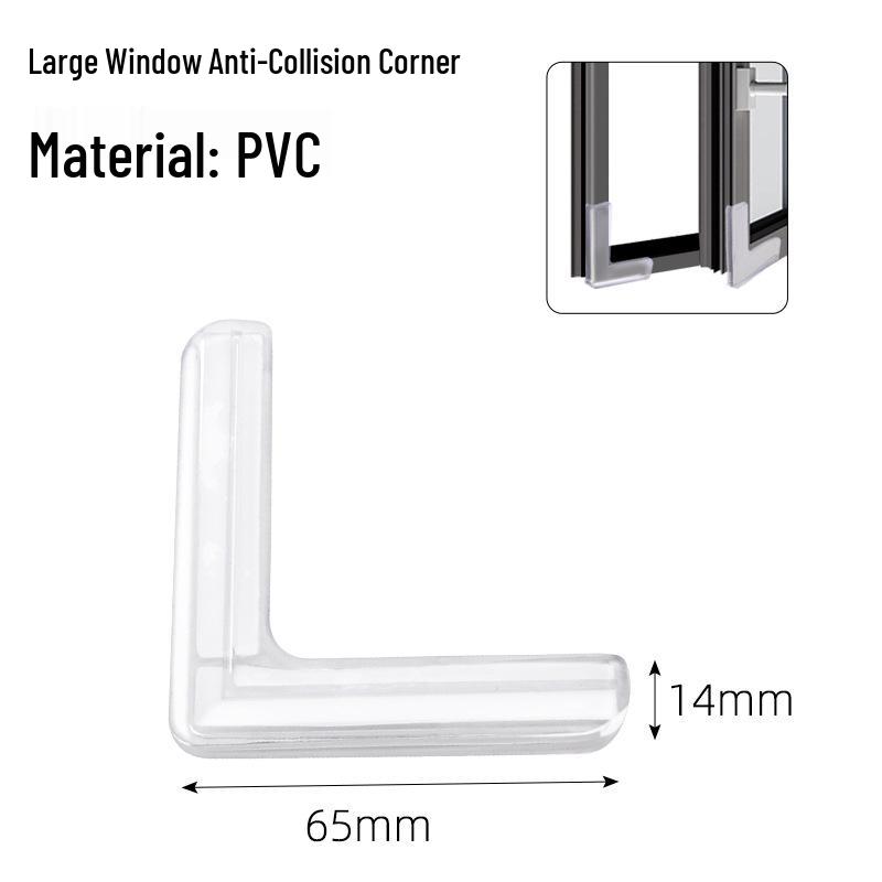 Kids' Protective Soft Silicone Table Corner Guards, Transparent Anti-Bump Cushion