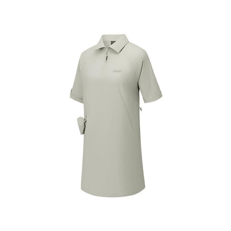 Skechers Outdoor Series Versatile Simple Soft Short Sleeve Dress Women dresses P325W016-027B M