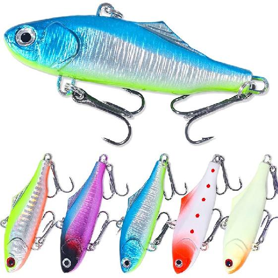 Lipless Crankbait, Rattle Trap Fishing Lures for Freshwater Saltwater, Lipless Crankbaits for Bass Fishing Lure Set for Bass Trout Walleye Redfish