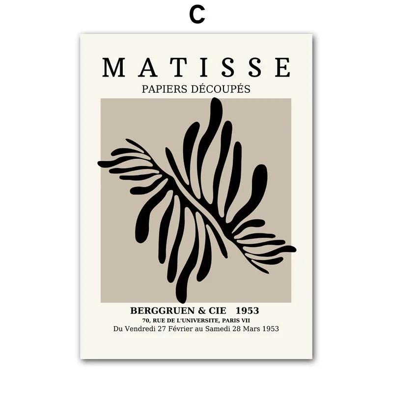 

Абстракция Матисса Линия Женщина Цветок Листья Птица Плакаты и принты Минималистская Картина на холсте Настенное искусство Гостиная Домашний декор 40x60cm No Framed