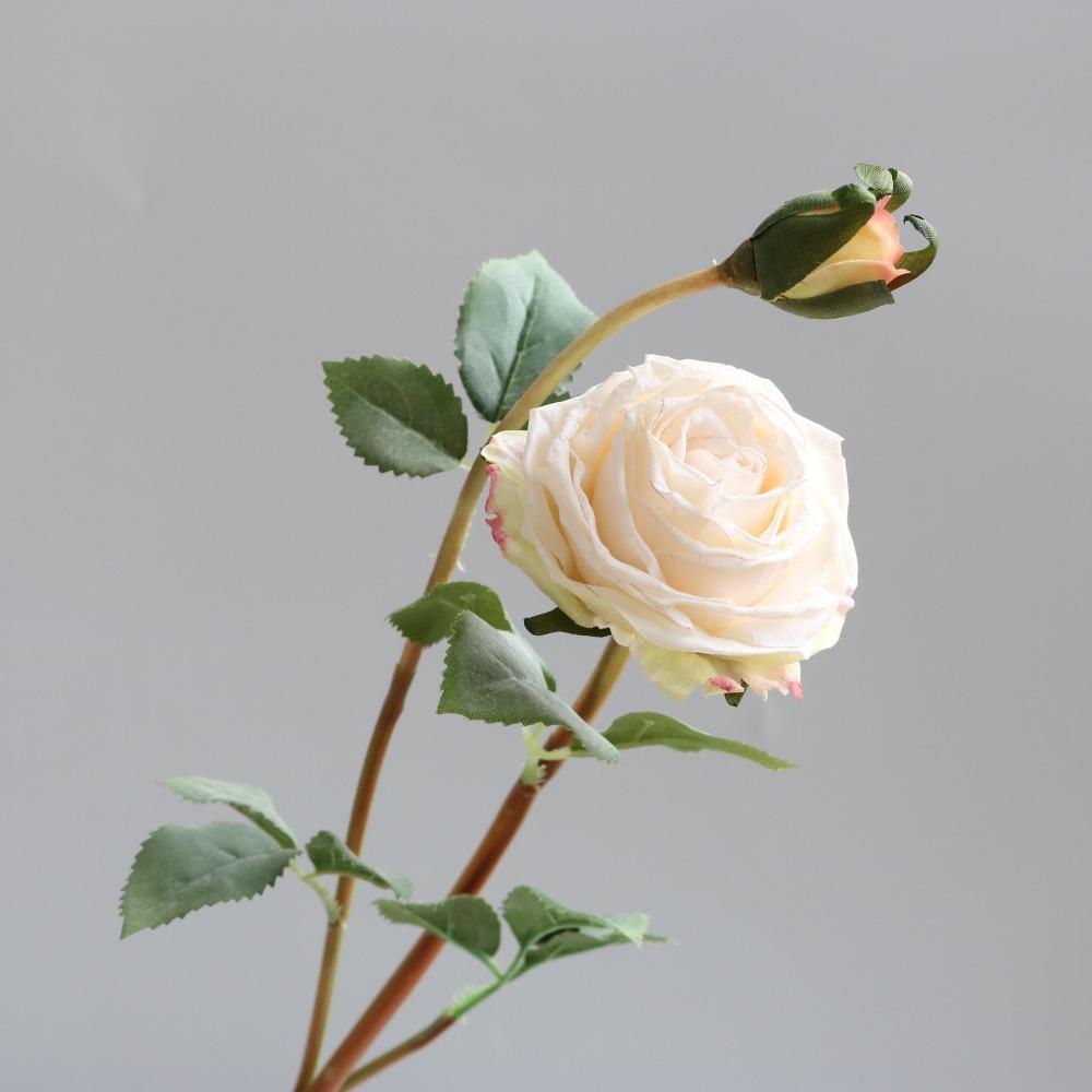 5PCS Artificial Roses Silk Flowers Real Touch Realistic Roses Bouquet Long Stem for Home Wedding Party Valentine's Day Mother's Day Table Decoration