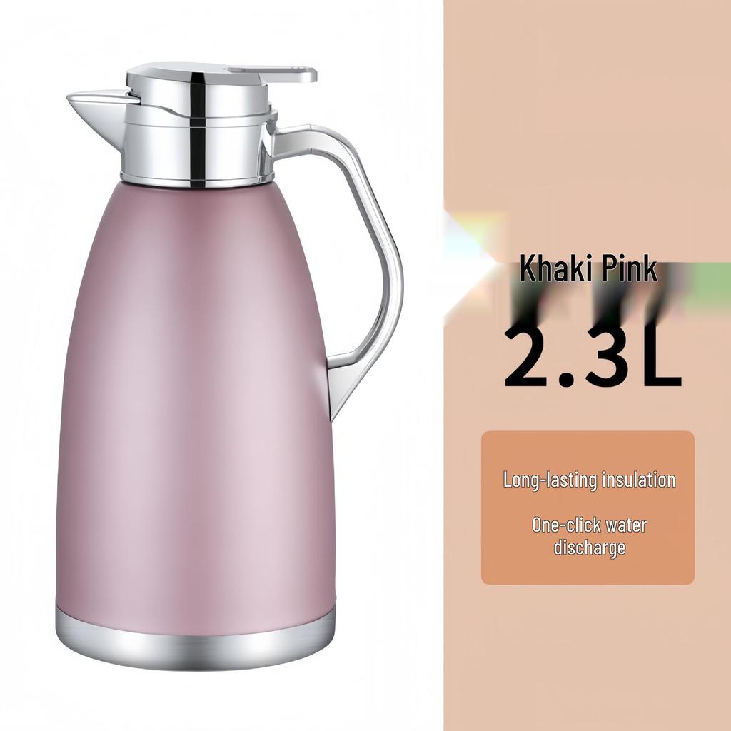 304 Stainless Steel Anti-Scald Insulated Kettle - Double-Layer Hot Water Bottle for Home & Commercial Use
