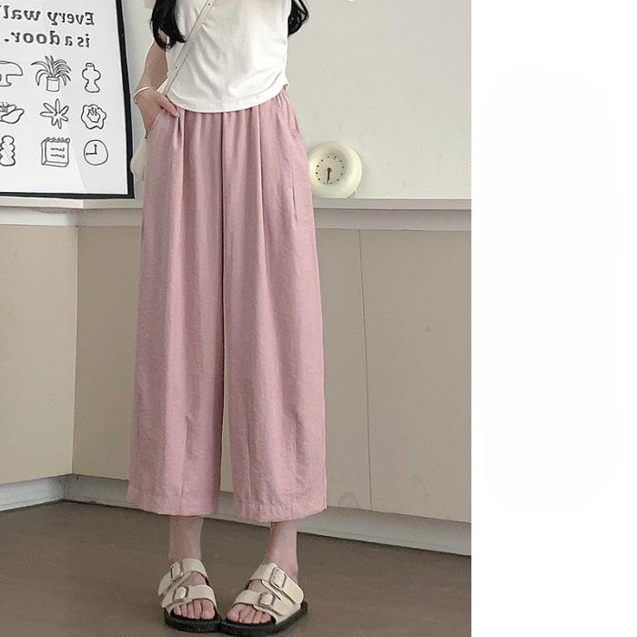 Ice-silk Carrot Pants for Women's Summer Thin New Loose Grandma Pants Quick-drying Nine-point Small Harem Pants