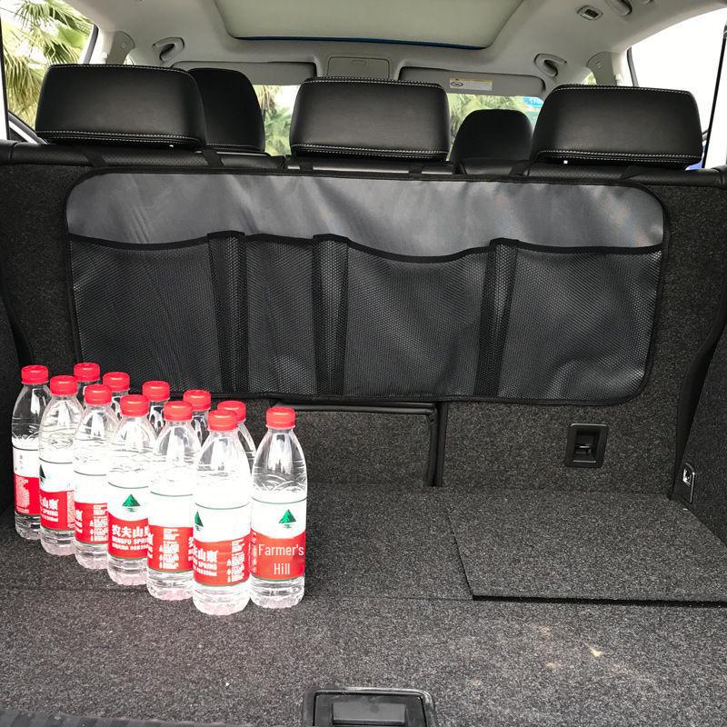 Large Capacity Car Trunk Storage Bag with Net Pocket and Cartoon Design