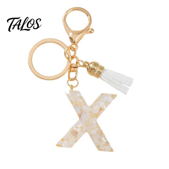Lightweight Keychain Pendant, Letter A-Z Charm with Tassel, Alphabet Car Decoration Initial Metal Keyring for Handbag Backpack Bag Pendant Accessory