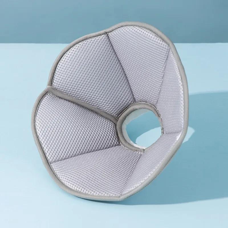 

Ошейник в елизаветинском стиле для животных, послеоперационный ошейник для кошек для маленьких собак, защита от лизания и укусов, головные уборы, аксессуары для шеи щенка XL серый